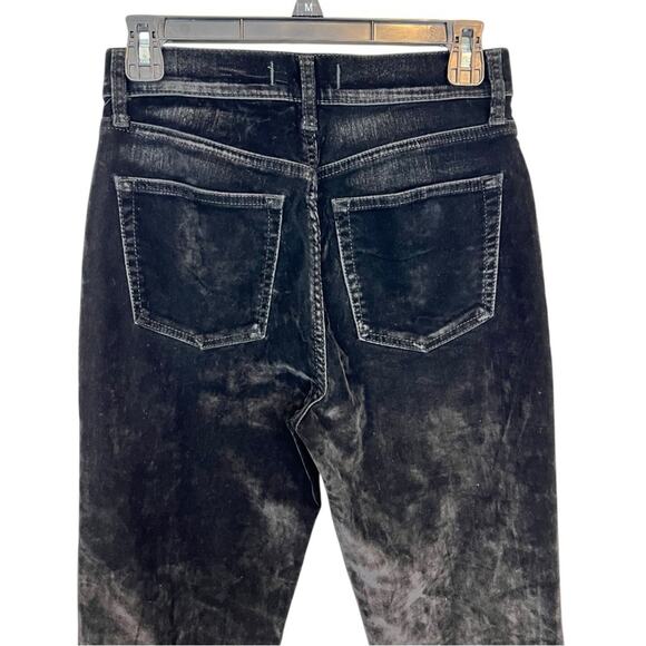 Free People We The Free Stella High-Rise Velvet Skinny Jeans Black - Picture 7 of 15